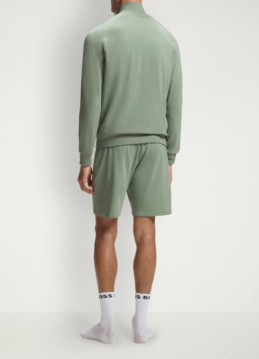 BOSS Sweatvest met logoborduring - achterkant 5 light/pastel green-330 / groen