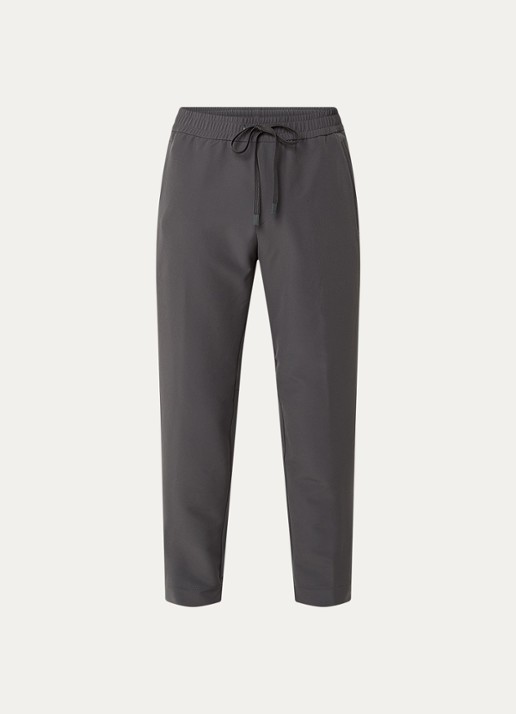 BOSS T_Flex tapered fit joggingbroek met steekzakken - voorkant 3 donkergrijs