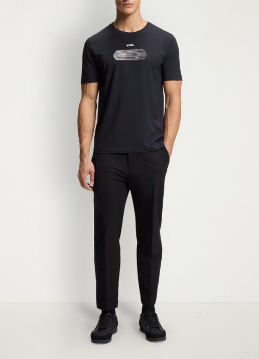 BOSS T-shirt met logo in 2-pack - voorkant 2 wit