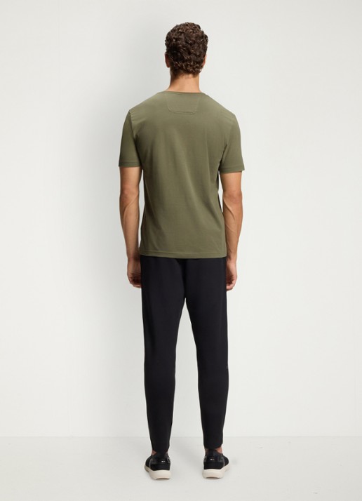 BOSS T-shirt met logo in 2-pack - achterkant 3 legergroen