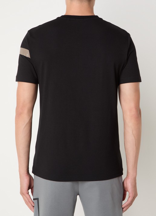 BOSS T-shirt met logo - achterkant 4 zwart