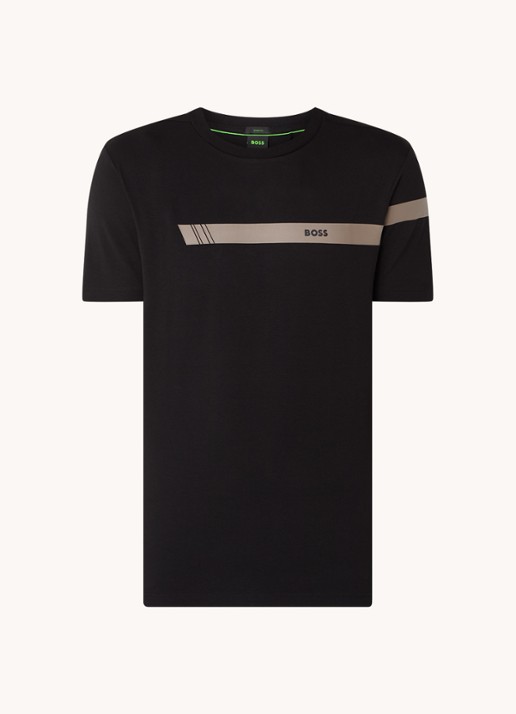 BOSS T-shirt met logo - voorkant zwart