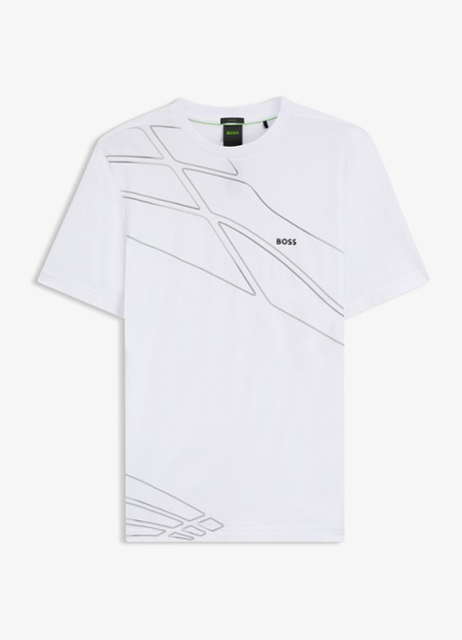 BOSS T-shirt met logo - voorkant wit