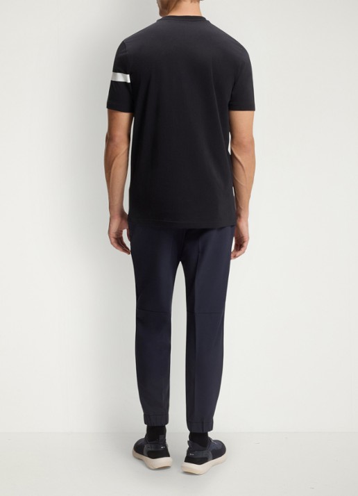BOSS T-shirt met logo - achterkant donkerblauw