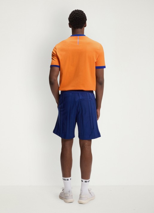 BOSS T-shirt met logo - achterkant 5 bright orange-821 / oranje
