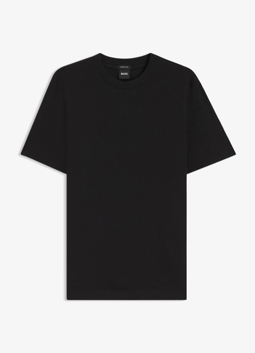 BOSS T-shirt met logo - voorkant 4 zwart