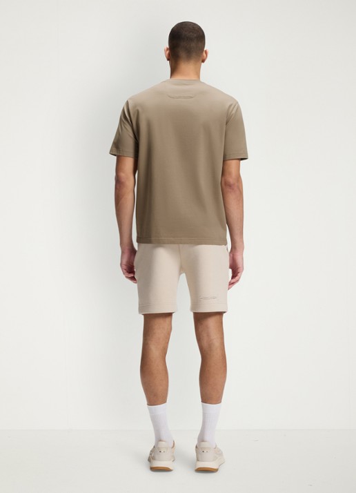 BOSS T-shirt met logoprint - achterkant light/pastel green-334 / groen
