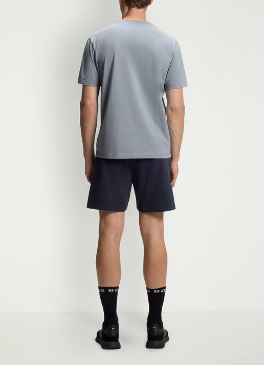 BOSS T-shirt met logoprint - achterkant 3 dark grey-026