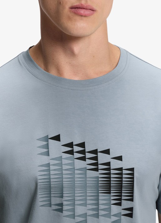BOSS T-shirt met logoprint - detail 2 dark grey-026