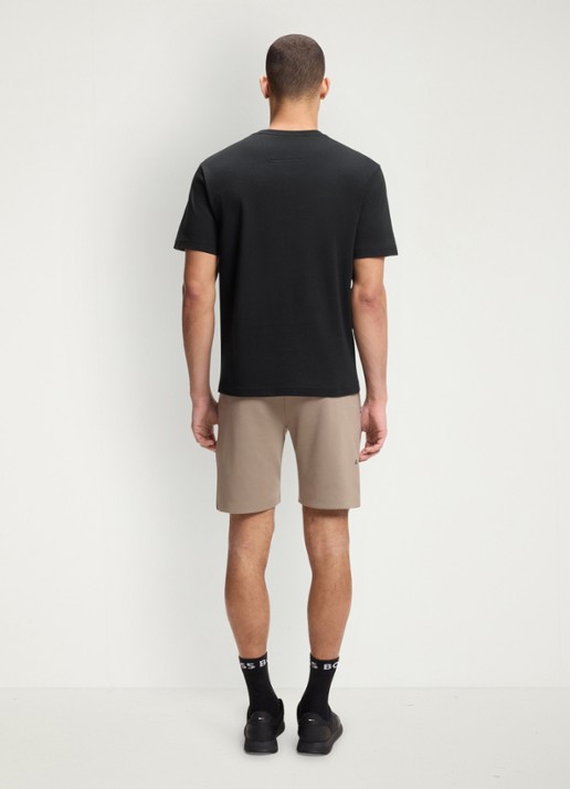BOSS T-shirt met logoprint - achterkant 3 zwart