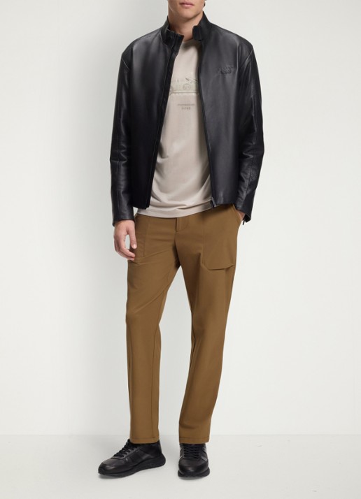 BOSS T-shirt met logoprint - voorkant 5 open beige-299 / beige