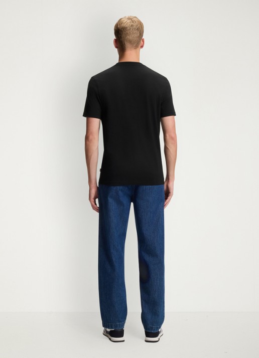 BOSS T-shirt met print - achterkant 3 zwart