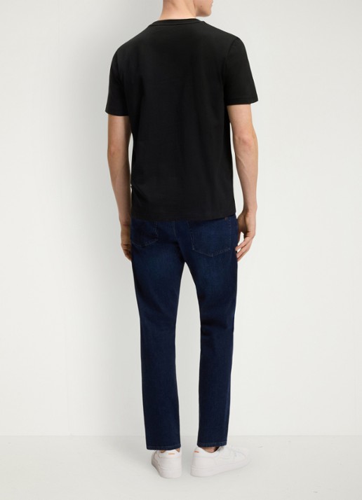 BOSS T-shirt met print  - achterkant 3 black-001 / zwart