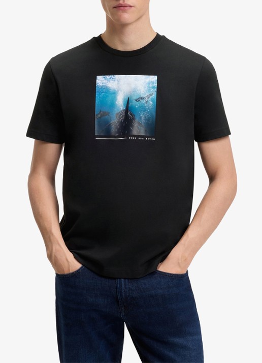 BOSS T-shirt met print