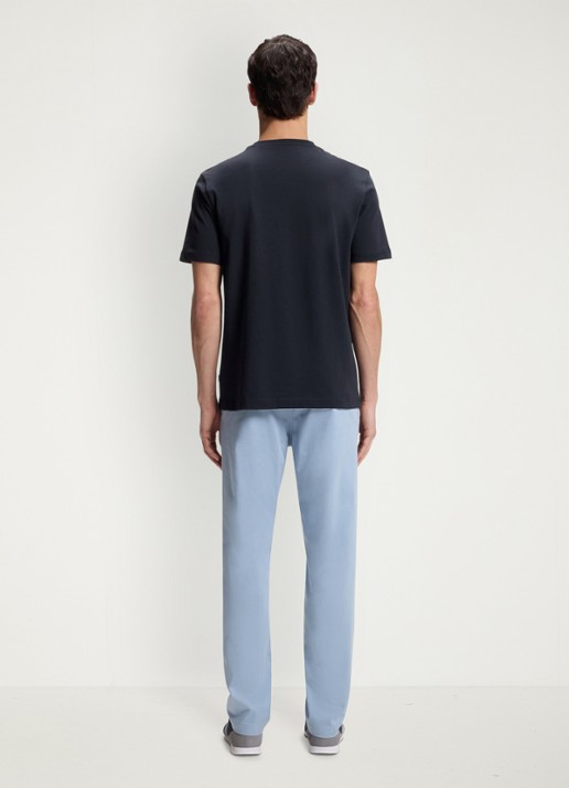 BOSS T-shirt met print  - achterkant 3 dark blue-404 / blauw