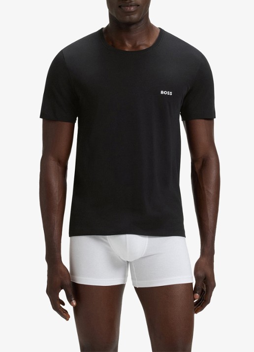 BOSS T-shirt met ronde hals in 3-pack - detail 3 donkerblauw