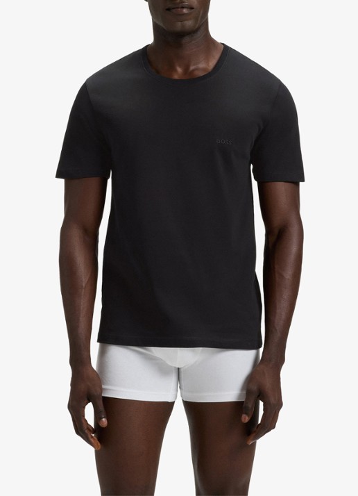 BOSS T-shirt met ronde hals in 3-pack - detail 3 grijsmele