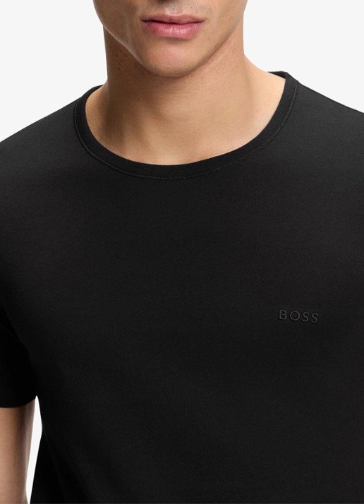 BOSS T-shirt met ronde hals in 3-pack - detail 4 zwart