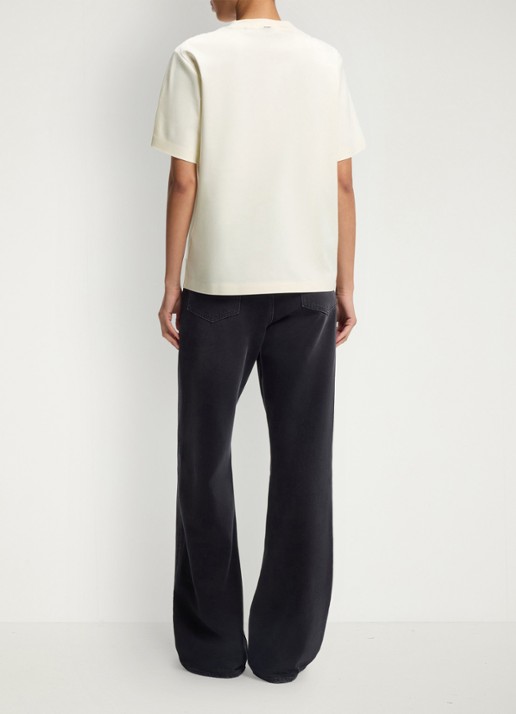 BOSS T-shirt met ronde hals - achterkant creme