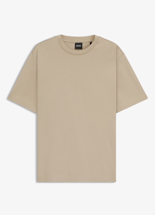 BOSS T-shirt met ronde hals - voorkant 4 beige