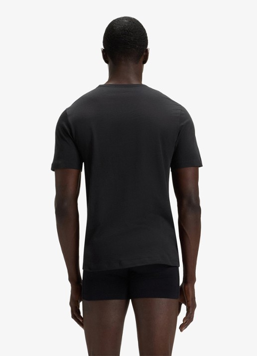 BOSS T-shirt met V-hals in 3-pack - achterkant 5 donkerblauw