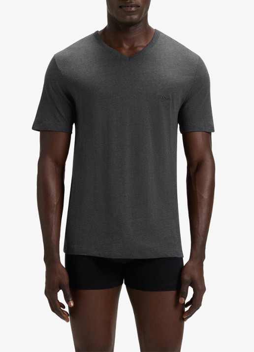 BOSS T-shirt met V-hals in 3-pack - detail 4 donkerblauw