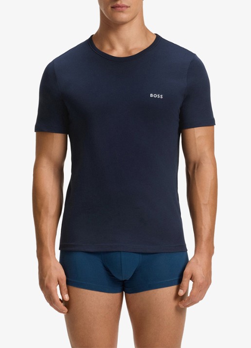 BOSS T-shirt van katoen in 3-pack - detail zwart
