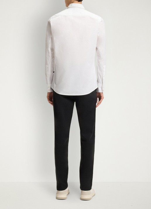 BOSS Tapered fit chino met steekzakken - detail 4 zwart