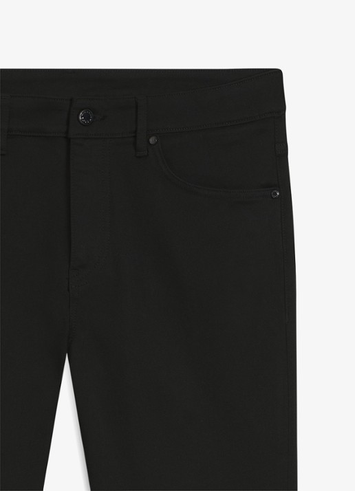 BOSS Tapered fit jeans met steekzakken - detail 4 zwart