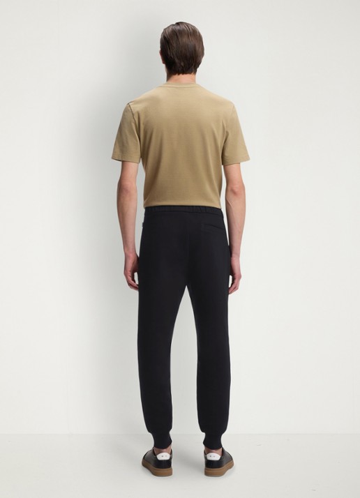 BOSS Tapered fit joggingbroek met steekzakken - achterkant zwart