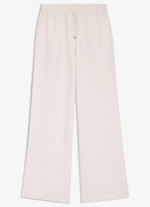 BOSS Tavati2_TI loose fit palazzo broek met steekzakken  - voorkant light/pastel pink-680 / roze