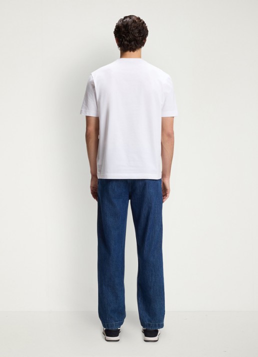 BOSS TChup T-shirt met logo - achterkant 3 white-100 / wit