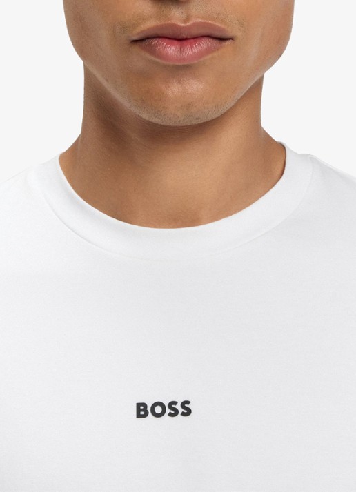 BOSS TChup T-shirt met logo - detail 5 white-100 / wit