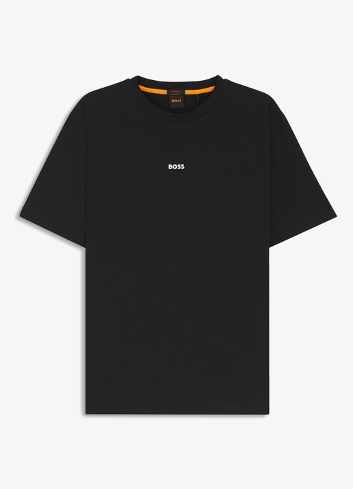 BOSS TChup T-shirt met logo - voorkant black-001 / zwart