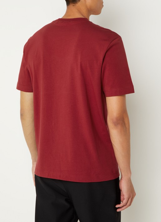 BOSS TChup T-shirt met logo - achterkant open red-647 / rood