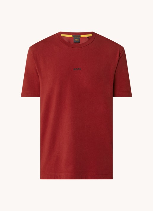BOSS TChup T-shirt met logo - voorkant 2 open red-647 / rood