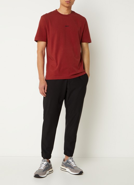 BOSS TChup T-shirt met logo - voorkant 3 open red-647 / rood