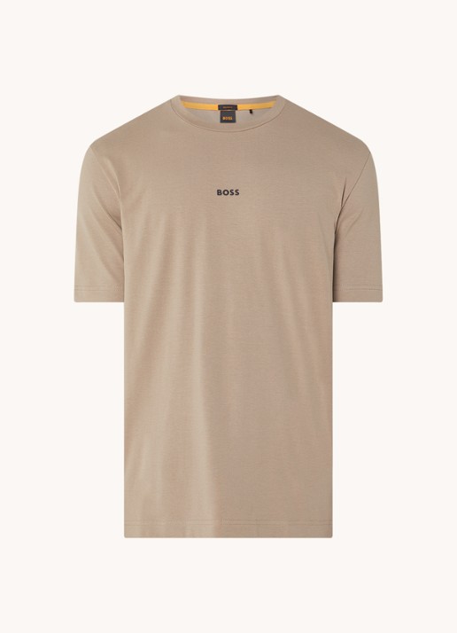 BOSS TChup T-shirt met logo - voorkant open brown-246 / bruin