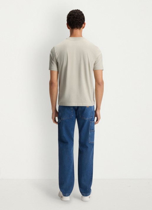 BOSS TChup T-shirt met logo - achterkant light beige-271 / beige