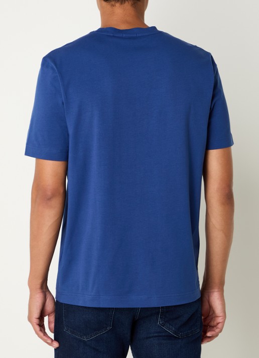 BOSS TChup T-shirt met logo - achterkant 3 open blue-494 / blauw