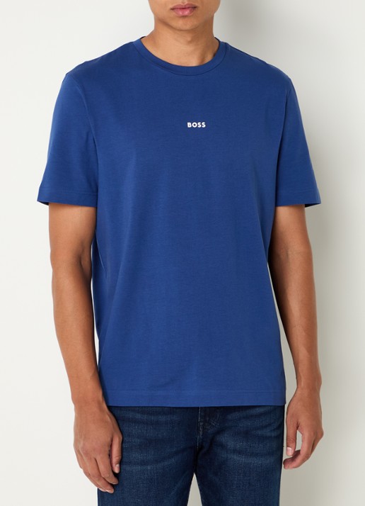 BOSS TChup T-shirt met logo - detail 4 open blue-494 / blauw