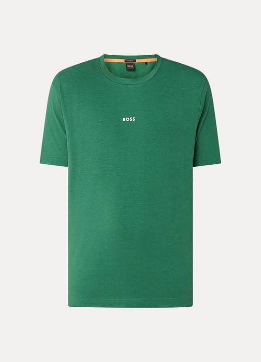 BOSS TChup T-shirt met logo - voorkant open green-343 / groen