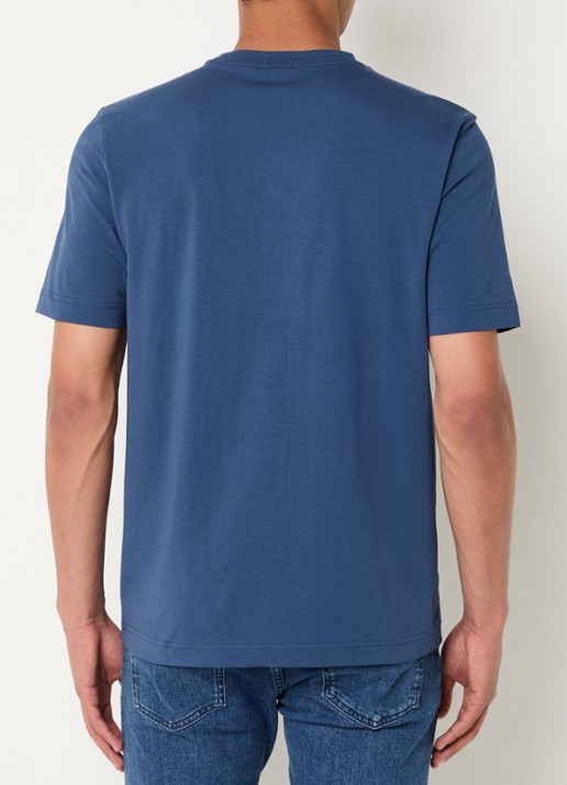 BOSS TChup T-shirt met logo - achterkant 2 open blue-466 / blauw
