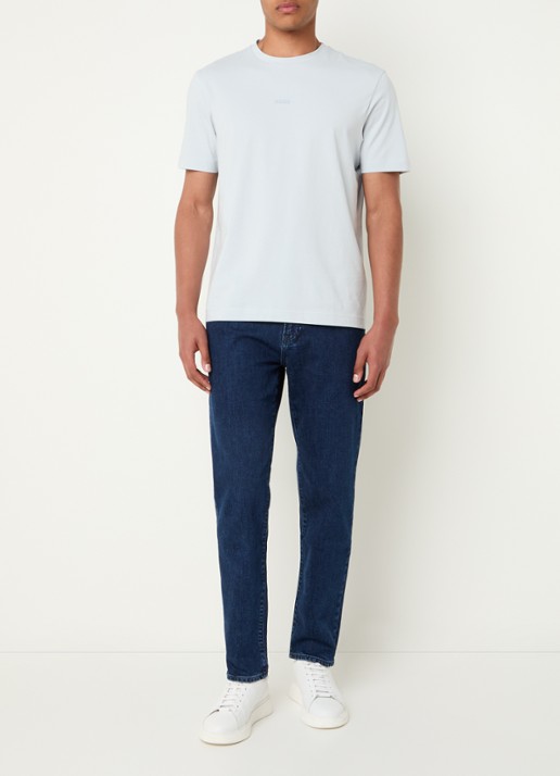 BOSS TChup T-shirt met logo - voorkant 3 light/pastel grey-053 / grijs