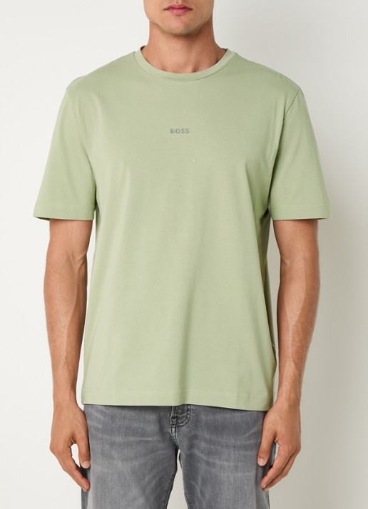 BOSS TChup T-shirt met logo - detail 2 open green-370 / groen