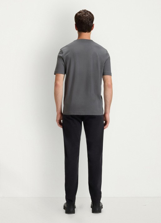 BOSS TChup T-shirt met logo - achterkant 3 open grey-062 / grijs
