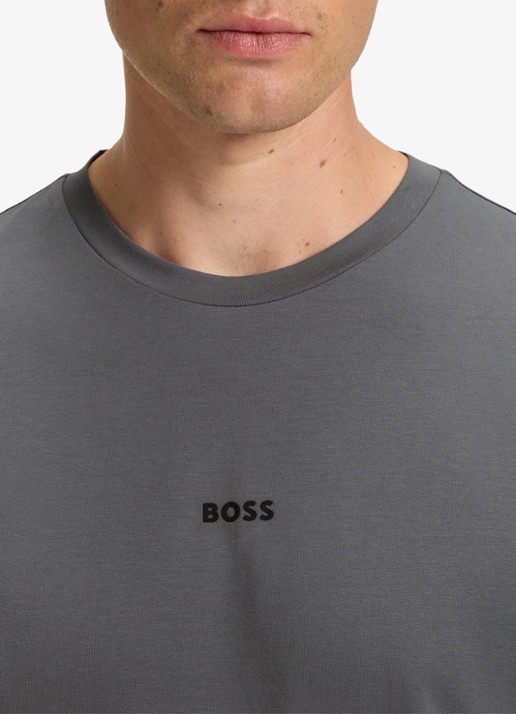 BOSS TChup T-shirt met logo - detail 2 open grey-062 / grijs