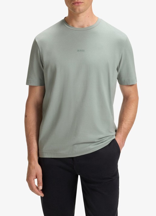 BOSS TChup T-shirt met logo - detail 4 open green-351 / groen