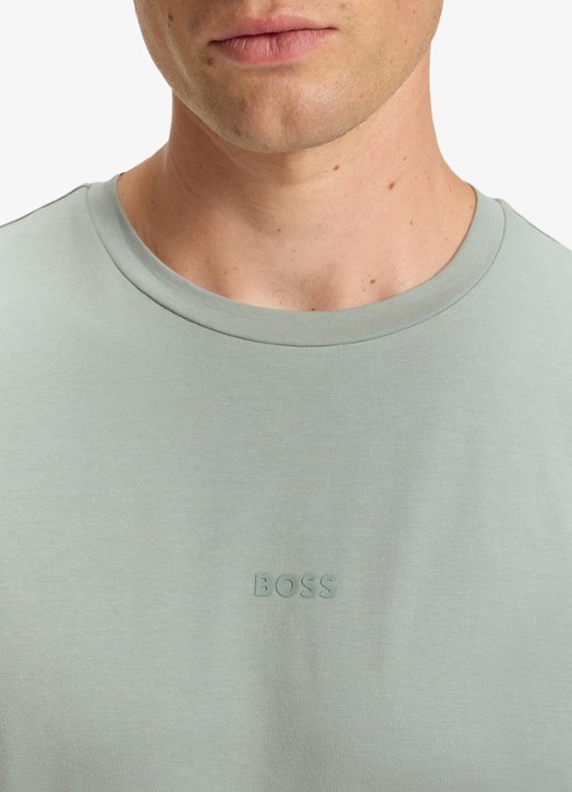 BOSS TChup T-shirt met logo - detail 5 open green-351 / groen