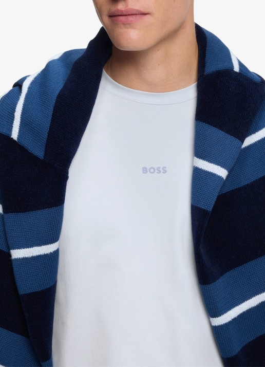 BOSS TChup T-shirt met logo - detail 5 light/pastel grey-054 / grijs